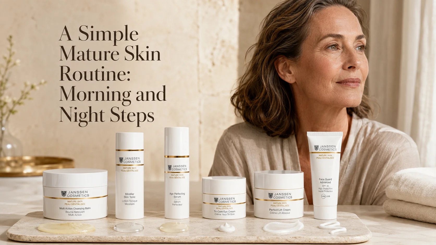 A Simple Mature Skin Routine: Morning and Night Steps