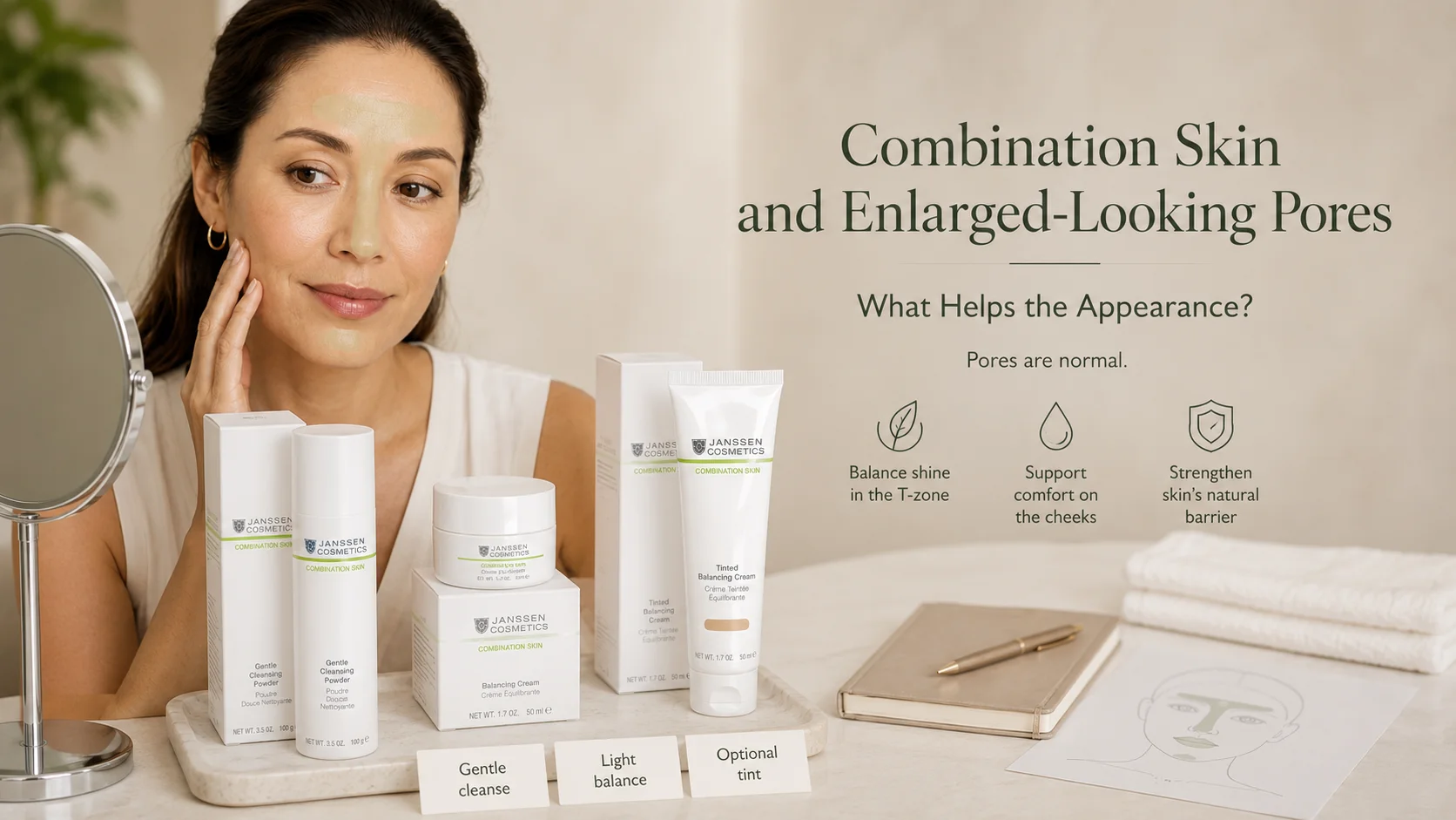 Combination Skin and Enlarged-Looking Pores: What Helps the Appearance?