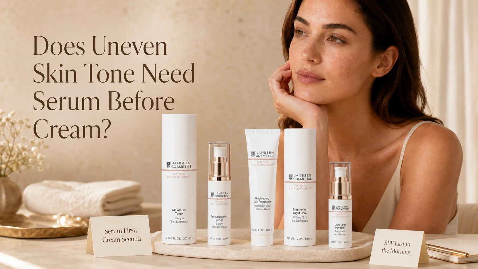 Does Uneven Skin Tone Need Serum Before Cream?