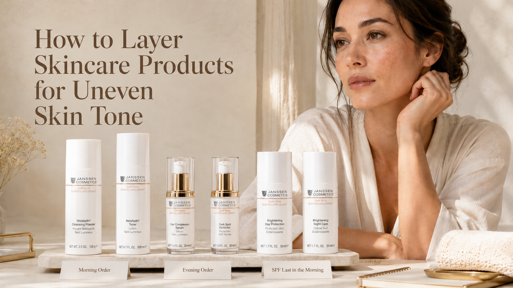 How to Layer Skincare Products for Uneven Skin Tone