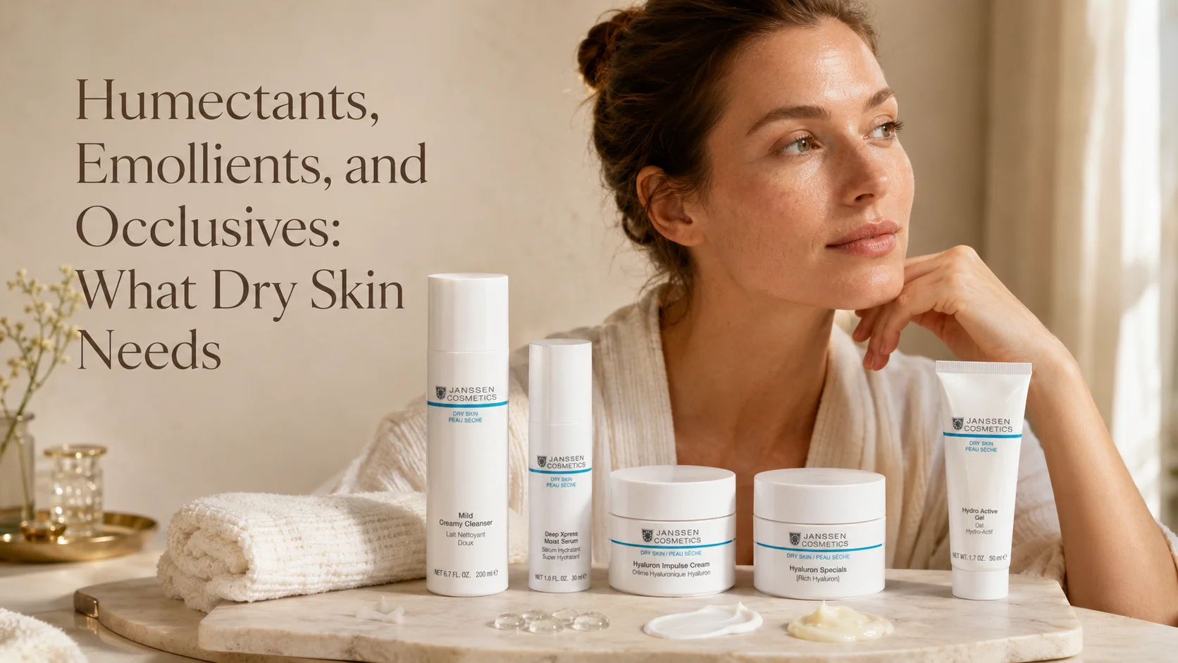 Humectants, Emollients, and Occlusives: What Dry Skin Needs
