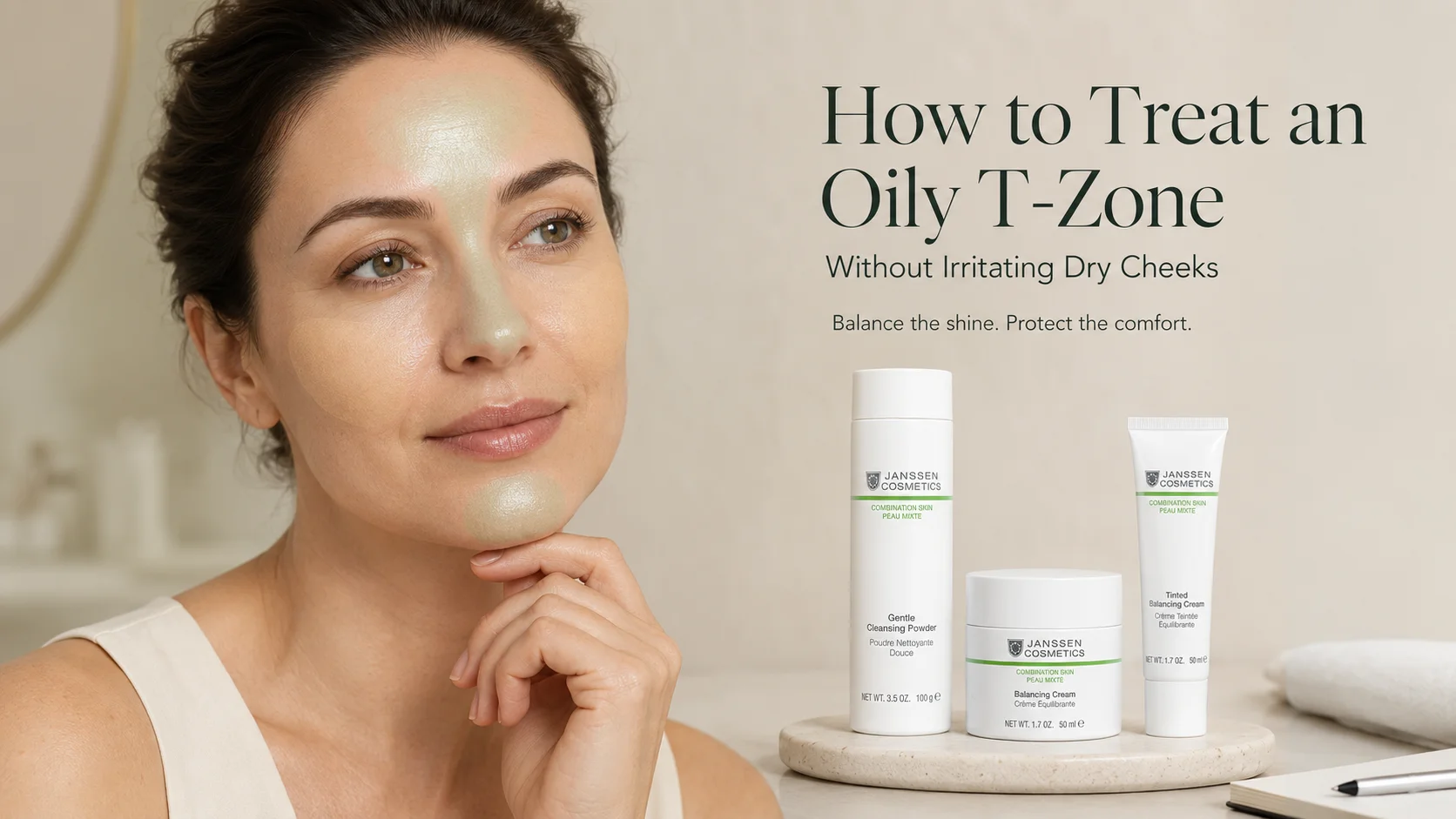 How to Treat an Oily T-Zone Without Irritating Dry Cheeks