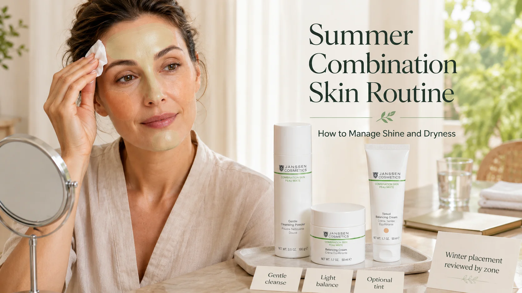 Summer Combination Skin Routine: How to Manage Shine and Dryness