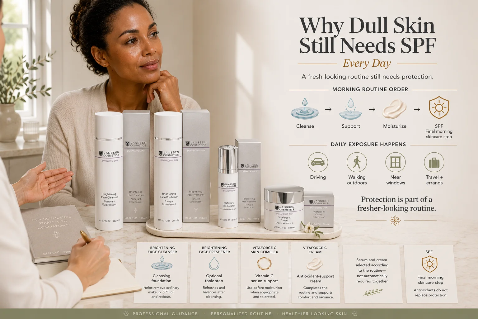 Why Dull Skin Still Needs SPF Every Day