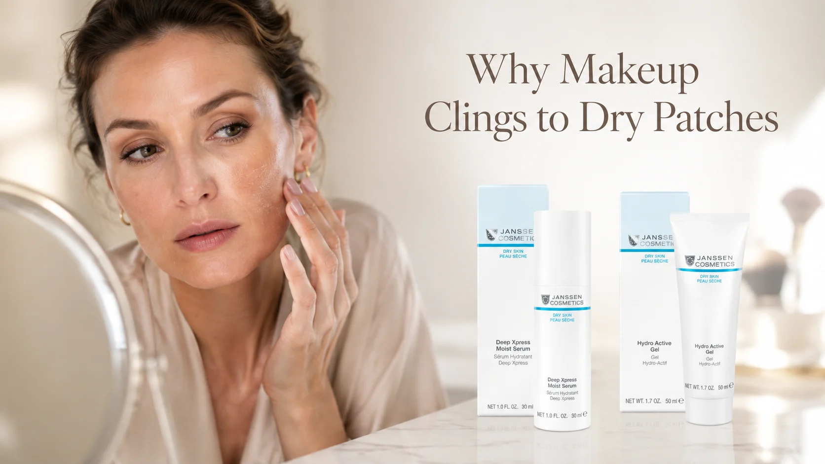 Why Makeup Clings to Dry Patches