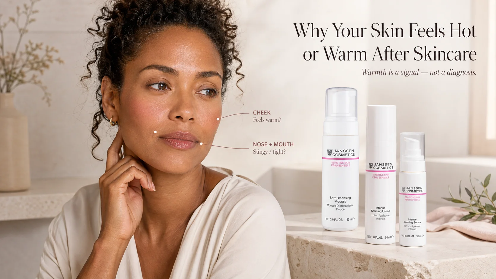 Why Your Skin Feels Hot or Warm After Skincare