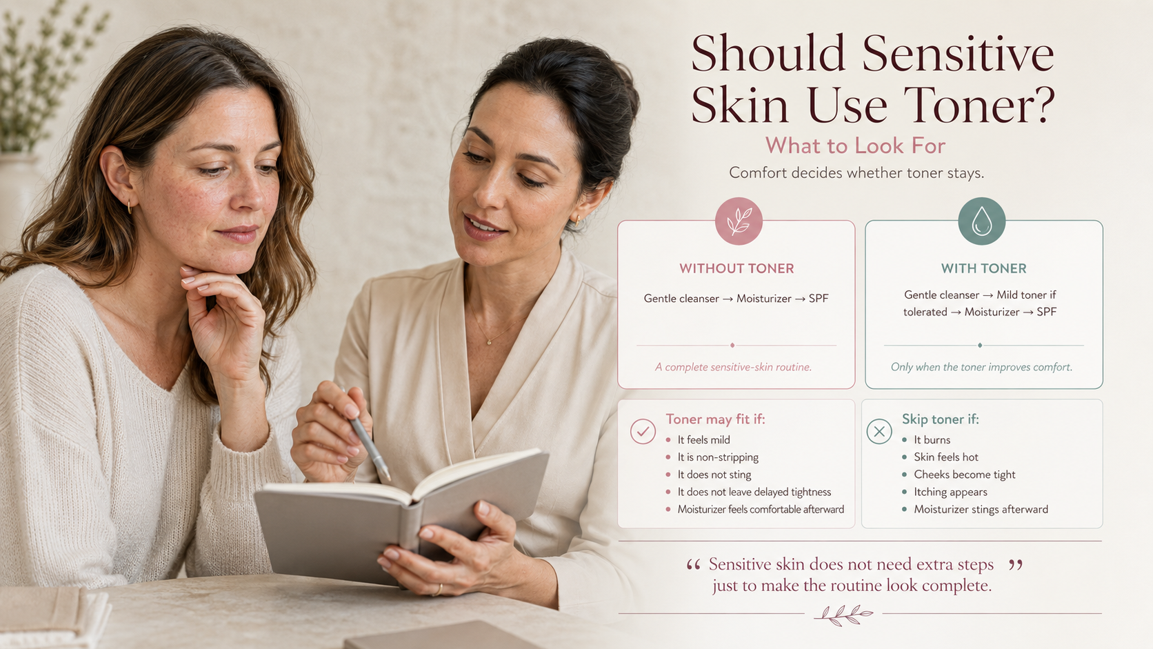 Should Sensitive Skin Use Toner? What to Look For